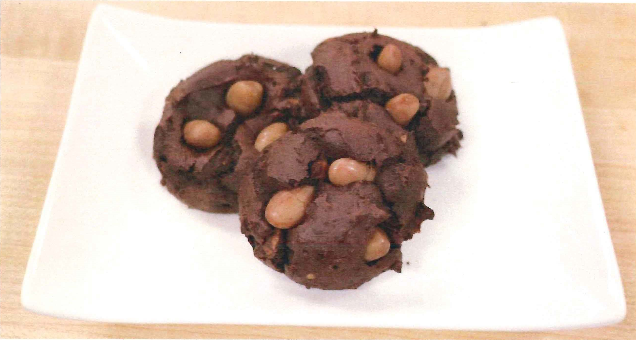 Chocolate Cranberry Bean Cookies