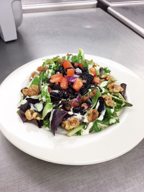 Black Bean Salad with Sweet Walnuts