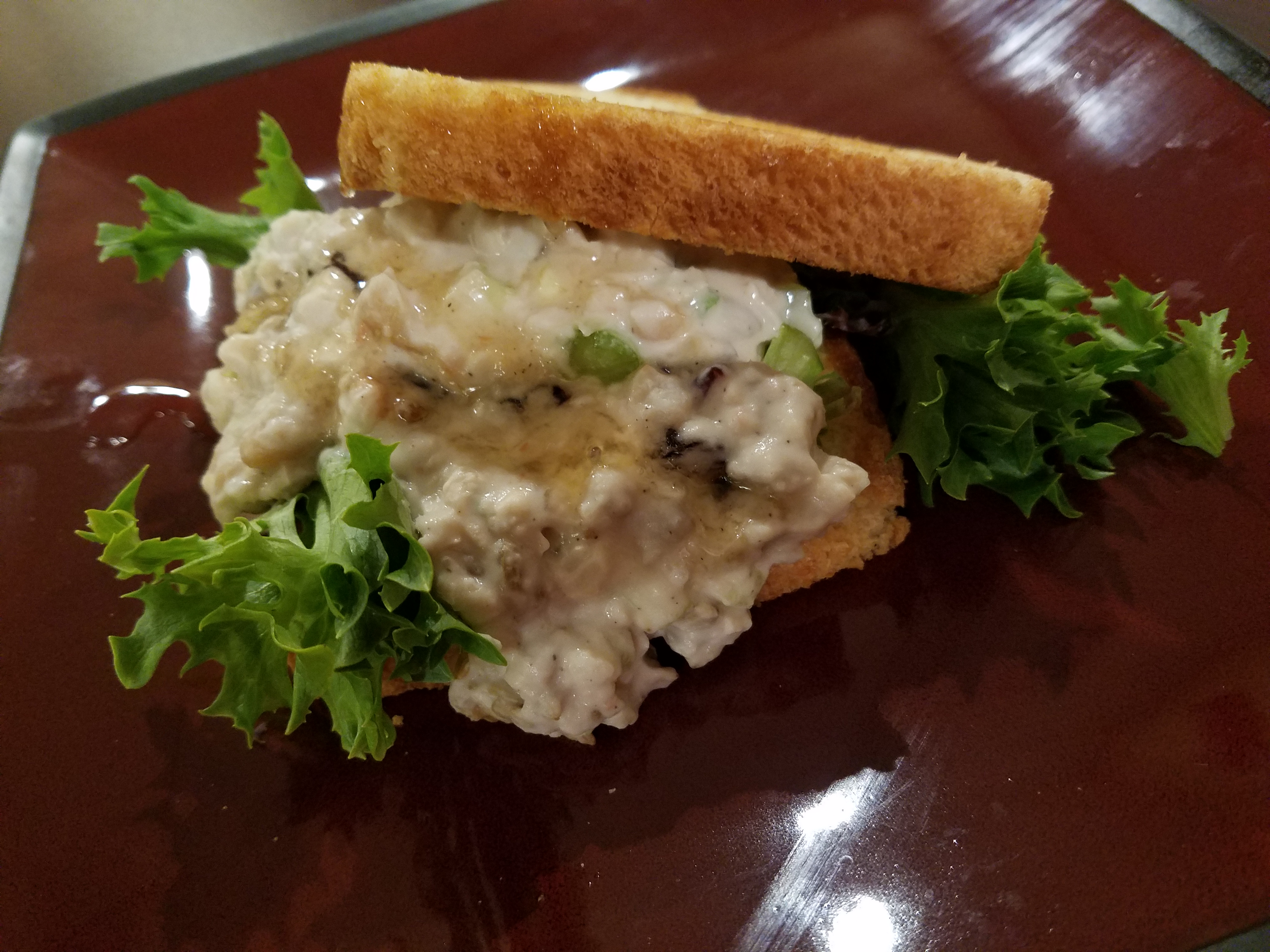 Cherry Pecan Faux Chicken Salad